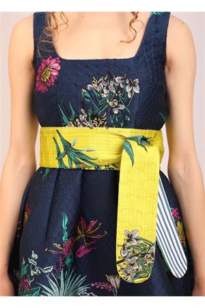 Yellow and striped obi belt Laboratorio Capri | OBIBELTGIALLO